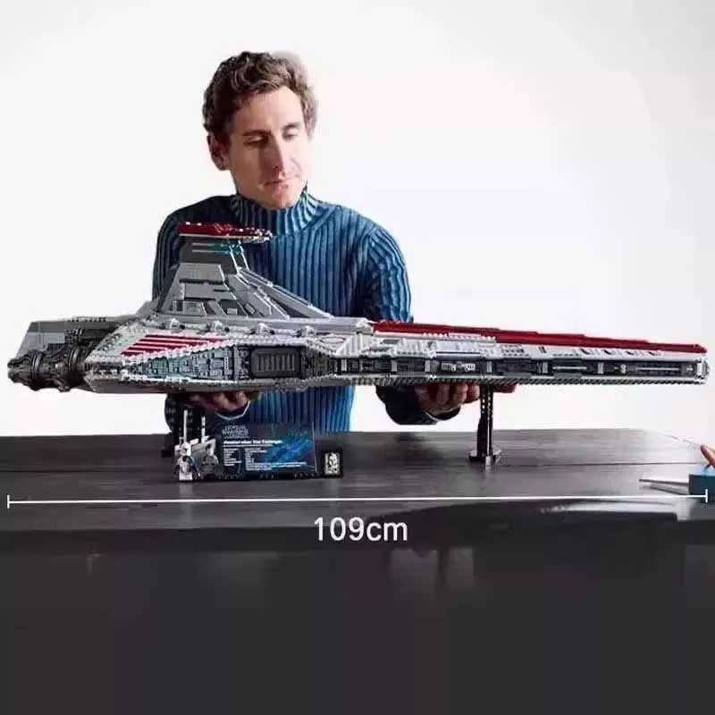 5374 PCS Large Biggest Venator Class Republic Attacks Cruiser Building Blocks Bricks Toys Adt 75367 Gifts Collectors Edition C251111