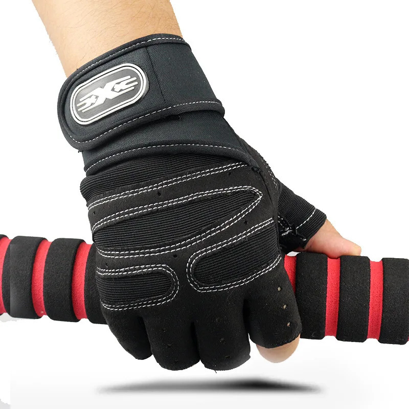 Gym Fitness Heavyweight Training Gloves Men women Body Building Half Finger NonSlip Wrist Support Weightlifting Sports 251010