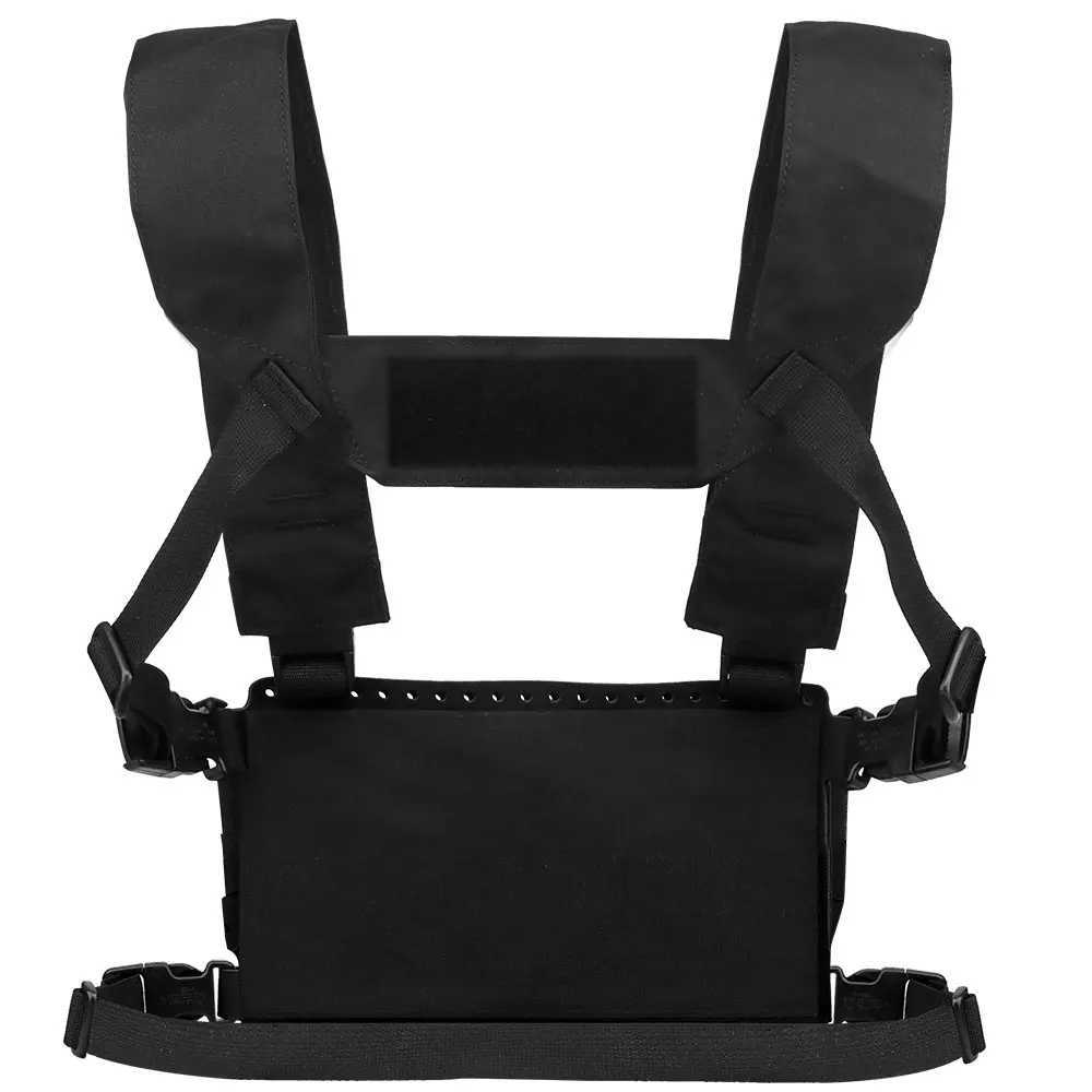 5.56 Triple Elastic Mag Pouch Tactical Chest Rig Vest Hunting Tactical Plate Carrier Vest Bag Front Plate Extension Kit XJ250730XJ251114