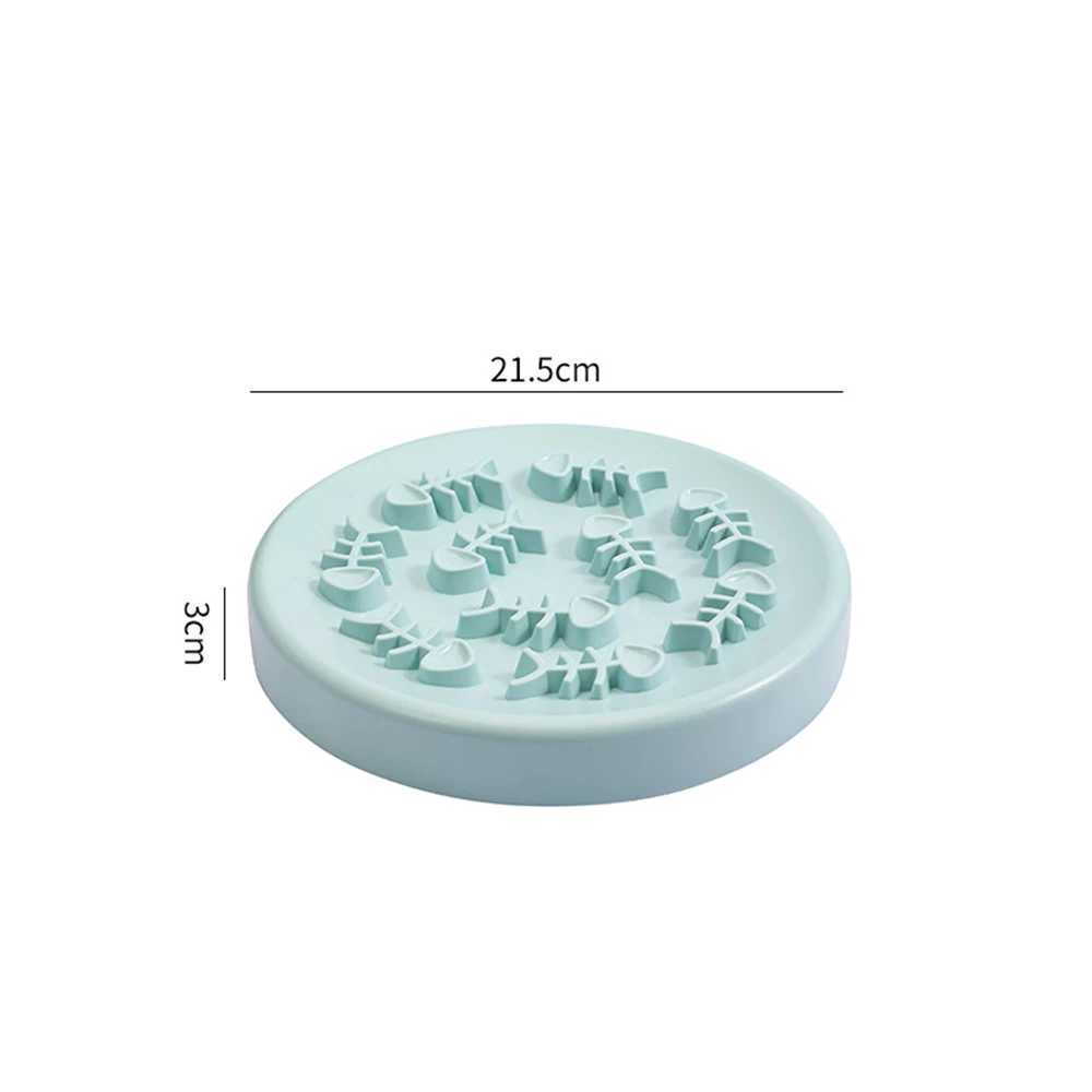 Fish Bone Dog Cat Bowl Anti Choking Slow Food Pet Bowl Pet Feeder Supplies C251009