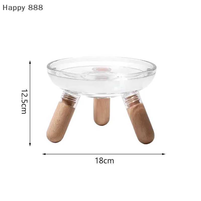 Elevated Cat Feeding Bowl With Transparent Design And Stand For Neck Support Suitable For Food Water Or Treats C251009