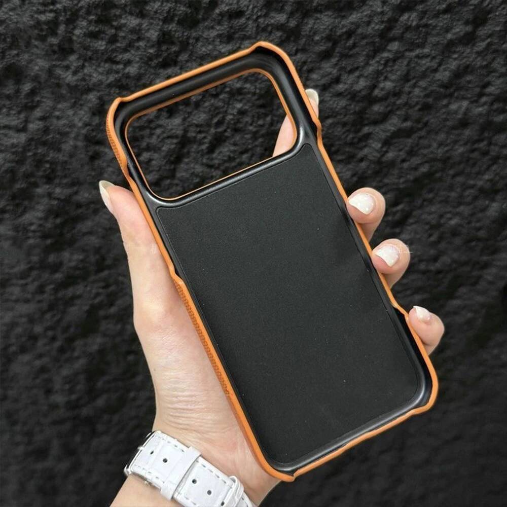 Original Splice Leather Nylon Fabric Case For iPhone 17 Air 16 15 14 Plus 13 12 Pro Max Frameless Cooling Matte Shockproof Cover
