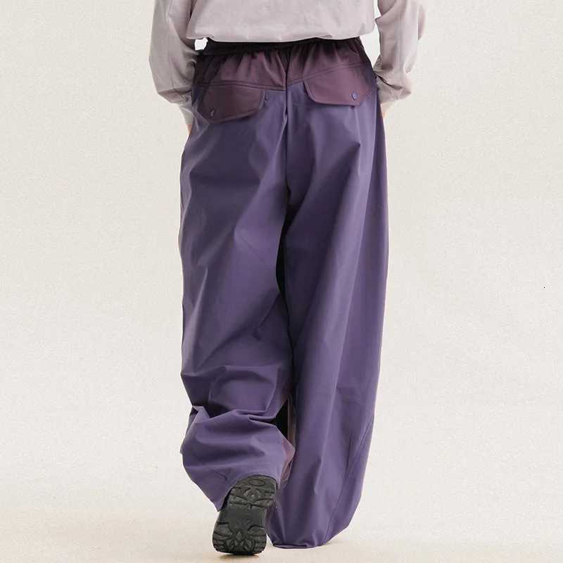 Men Outdoor Lightweight Quick Dry Ultra Loose Casual Splice Wide Leg Techwear Track Cargo Pants Women Strtwear Baggy Trousers X251010