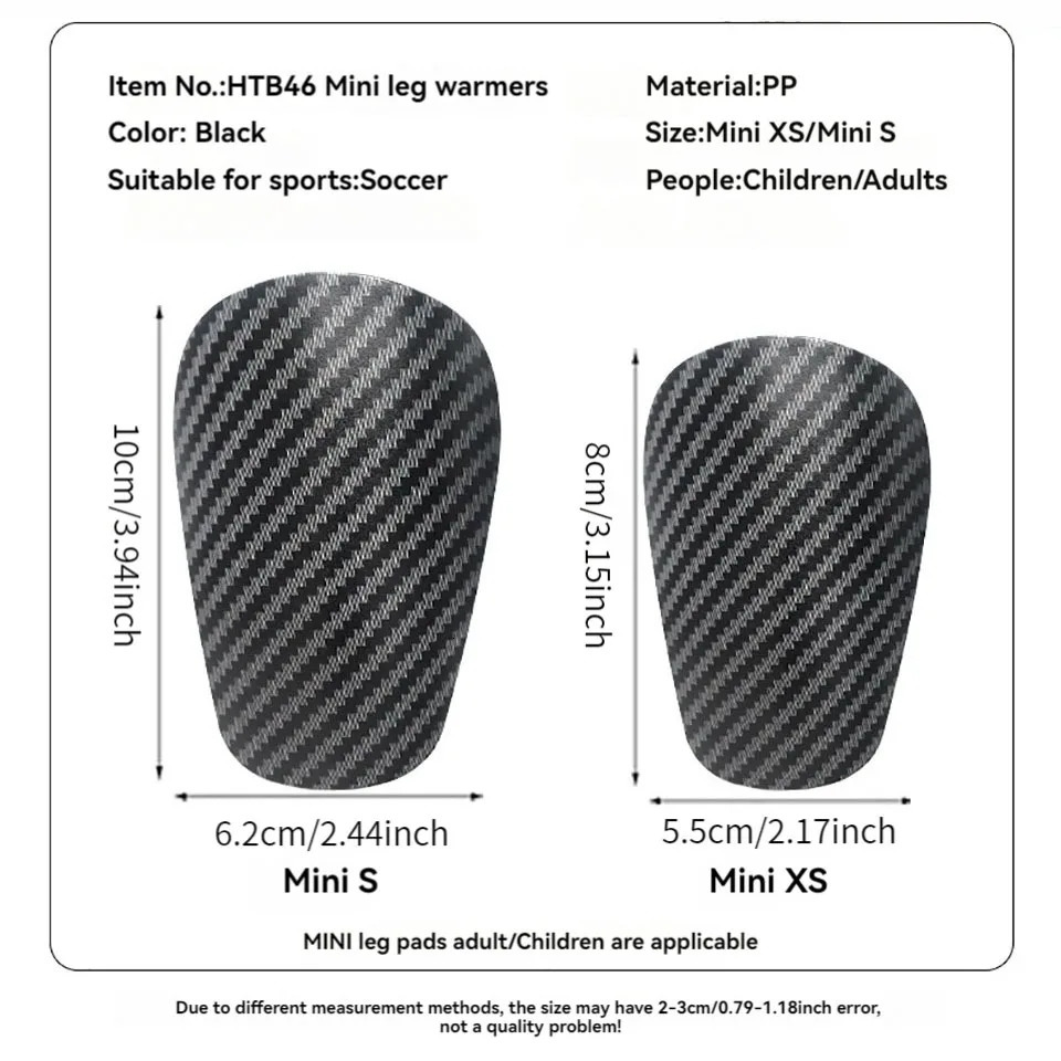 LOOGDEEL Mini Soccer Shin Guards Extra Football Board Kids Adults Protective Equip Support 251010