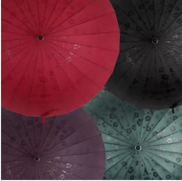 2020 Hot Sale Water FlowerLong Handle Oversized Umbrella 24 Rib Golf Straight Can Resist Strong Wind Woman Man Paraguay