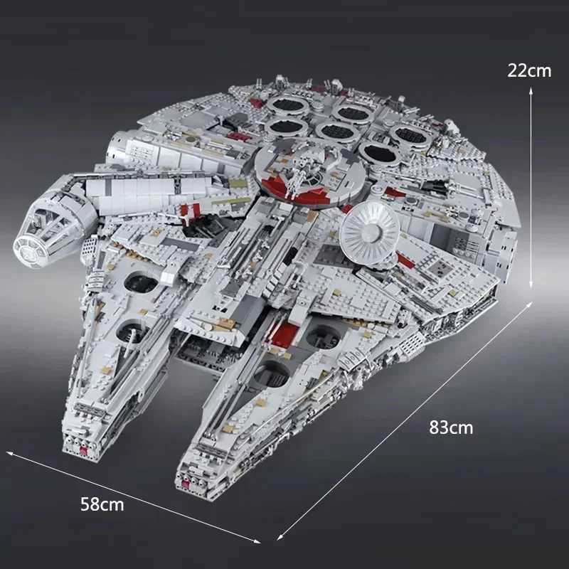 ZOCO 2025 IN Stock 8445Pcs Falcon Bricks The Large Millennium Ship Building Blocks for Adts Birthday Gifts C251111