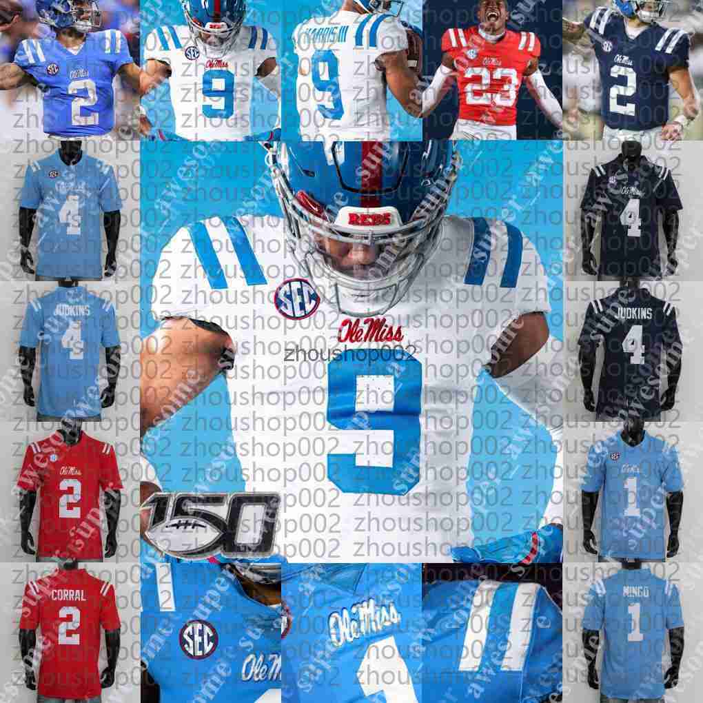 Ole Miss Rebels Football Jersey Jaxson Dart Austin Simmons Suntarine Perkins Princewill Umanmielen TJ Dottery Harrison Wallace III DK Metcalf Archie E