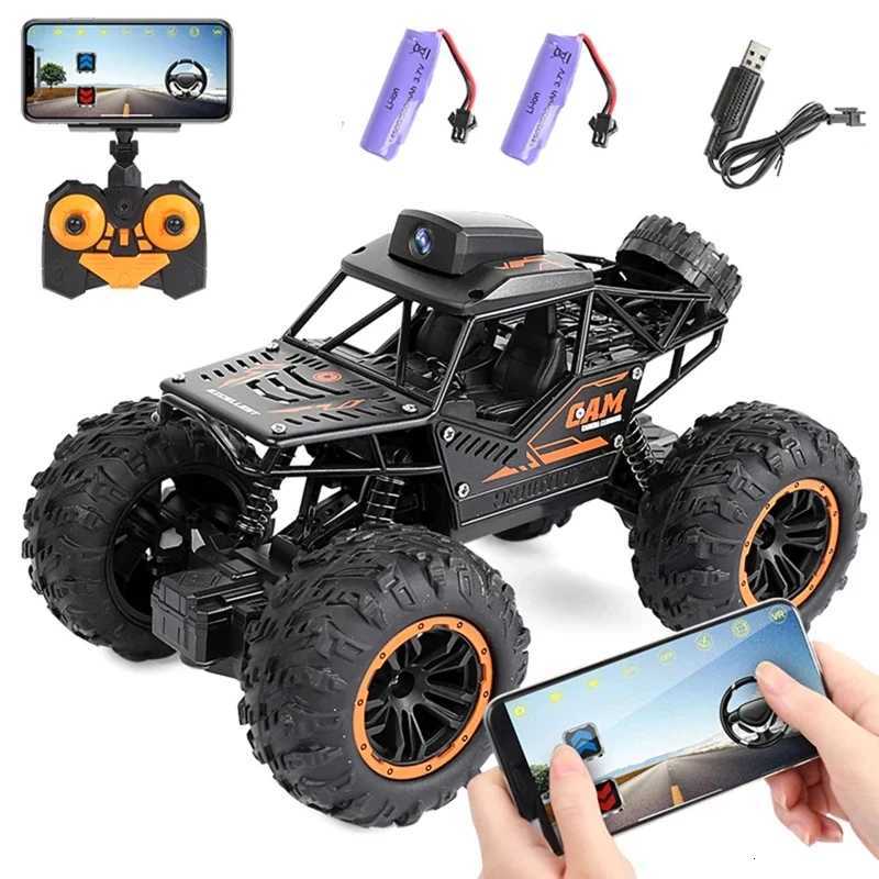 24G 118 RC CAR With HD 720P WIFI FPV Camera Electric CAR Machine On Remote Control Stunt SUV Radio control Climbing ToysT251010