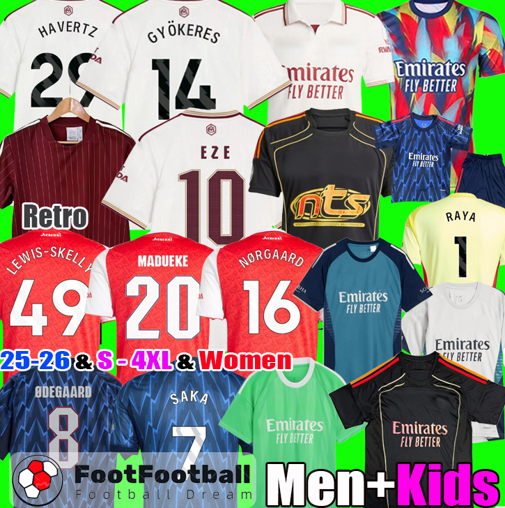 2025 EZE GYOKERES ZUBIMENDI NORGAARD MADUEKE LEWIS SKELLY RICE SAKA football shirt soccer jerseys arsenaalfootball kits 24 25 26 SALIBA G.JESUS ODEGAARD Men Kid tops