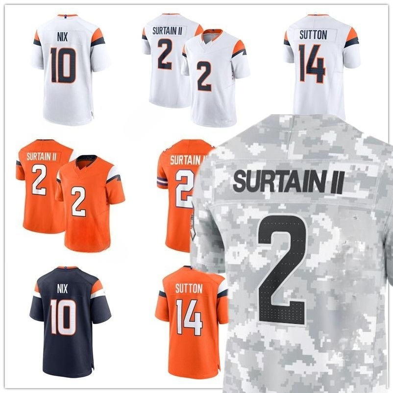NFL broncos Jersey Bo Nix Patrick Surtain II Courtland Sutton Quinn Meinerz Javonte Williams Zach Allen Marvin Mims Jr Alex Singleton Arctic Camo 2024 Football