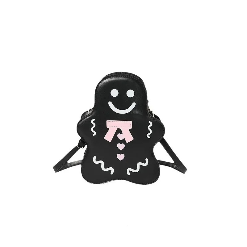 Gingerbread Man Shape Multi Color Internet Cartoon Personalized Creative Single Shoulder Cross Women Bag Trendy Girl Leisure 251009