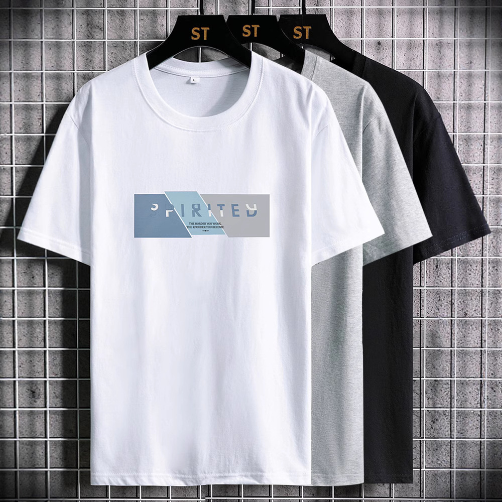 Short Designer Shirt Sleeve Men's Summer T-shirt 2025 New White Base Shirt Men's Clothing Designer Hoodie Pure Cotton Tee Top Men's Fashion