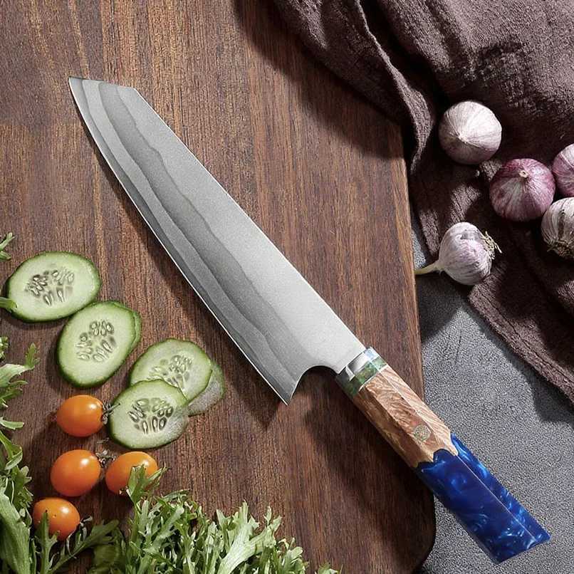 Kitchen knives Japanese Kiritsuke Knife 7 Layer Steel Damascus Chef Knife 8Inch Professional Japanese Knife with Gift Box cleaver Sashimi knife Y25101