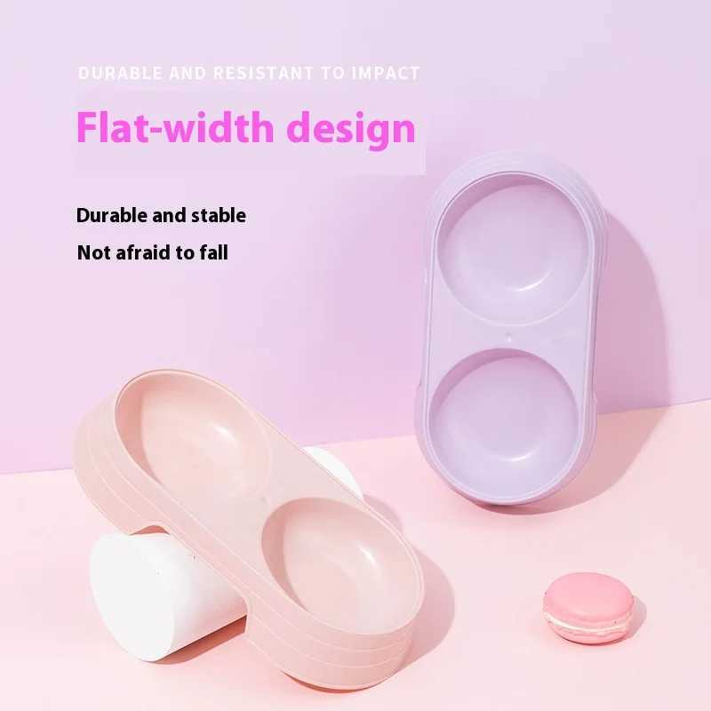 Candy cat bowl cat food bowl dog bowl drinking water and eating dualuse rice bowl wheat straw pet double bowl kitten food C251009