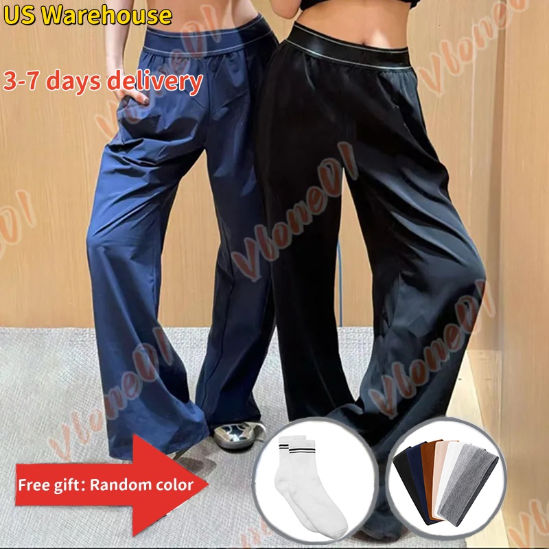 Designer Yoga Pants Womens High-Waist Full-length Dance StudioTrousers Straight-Leg Suit Up Trouser Fashion Jogger Sweatpants Wrinkle-resistant For Women