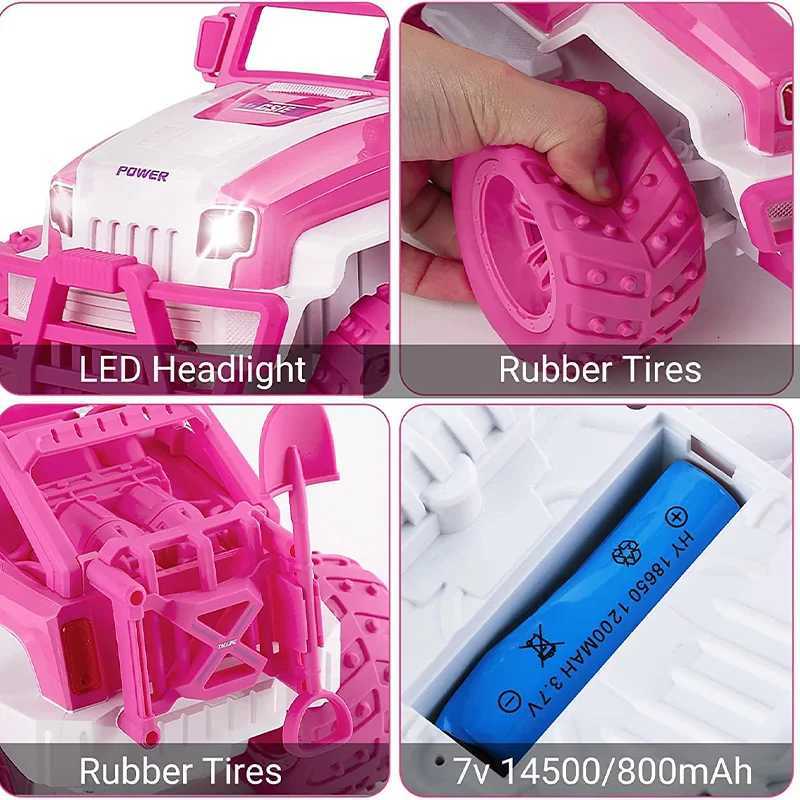 RC Toys Girls Gift Pink Gifts RC CARS Toy Climbing Car Remote Controlled Off Road Vehicle Children Toy Car Christmas GiftT251010