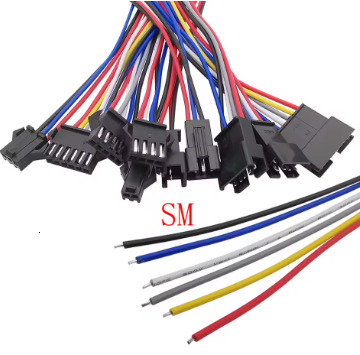 5Pair 1.25mm 2.0mm 2.54mm Pitch Mini JST PH XH SM Male Female Plug Socket Terminal Wires Cables Connector 2/3/4/5/6 Pin