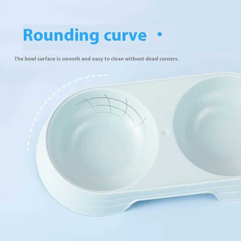 Candy cat bowl cat food bowl dog bowl drinking water and eating dualuse rice bowl wheat straw pet double bowl kitten food C251009