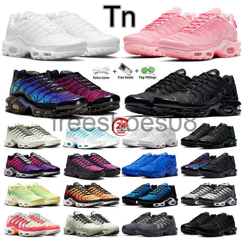 Tn tns Plus Designer Running Shoes Triple Black white pink Gold Green Light Bone Hyper Blue Fury Midnight Navy Men Women Trainers Sports Sneakers Platform shoes