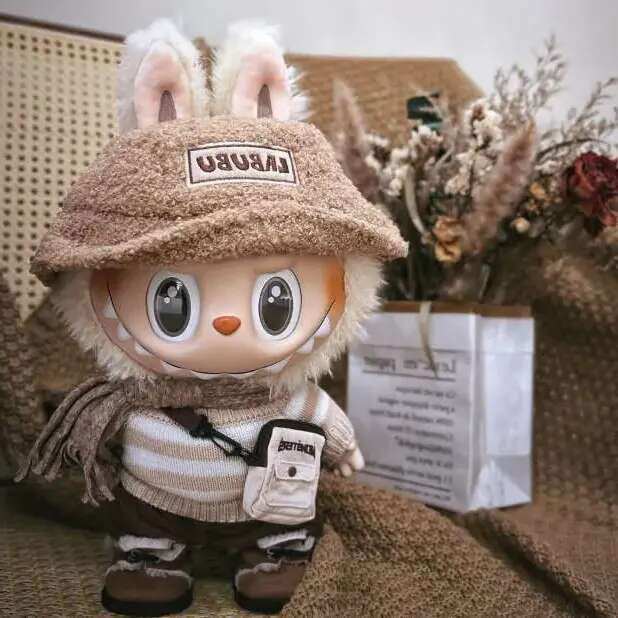 Big Labubu 38Cm THE MONSTERS DRESS BE LATTE Vinyl Plush Doll 3Rd Generation For Gifts