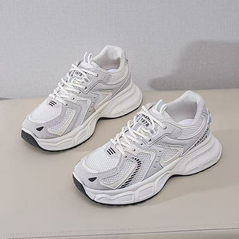 Sports Dad Shoes for Women 2025 Spring and Autumn New Versatile Student Korean Edition Thick soled Height Increasing Casual Breathable Running Shoes