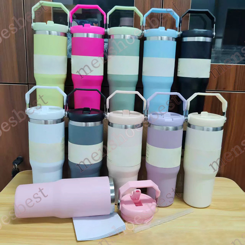 New 30OZ Water Bottles Colorful Water Bottle Insulated Cup 316 Stainless Steel Space Pot Outdoor Vacuum Drink Thermos Waterbottle Cups