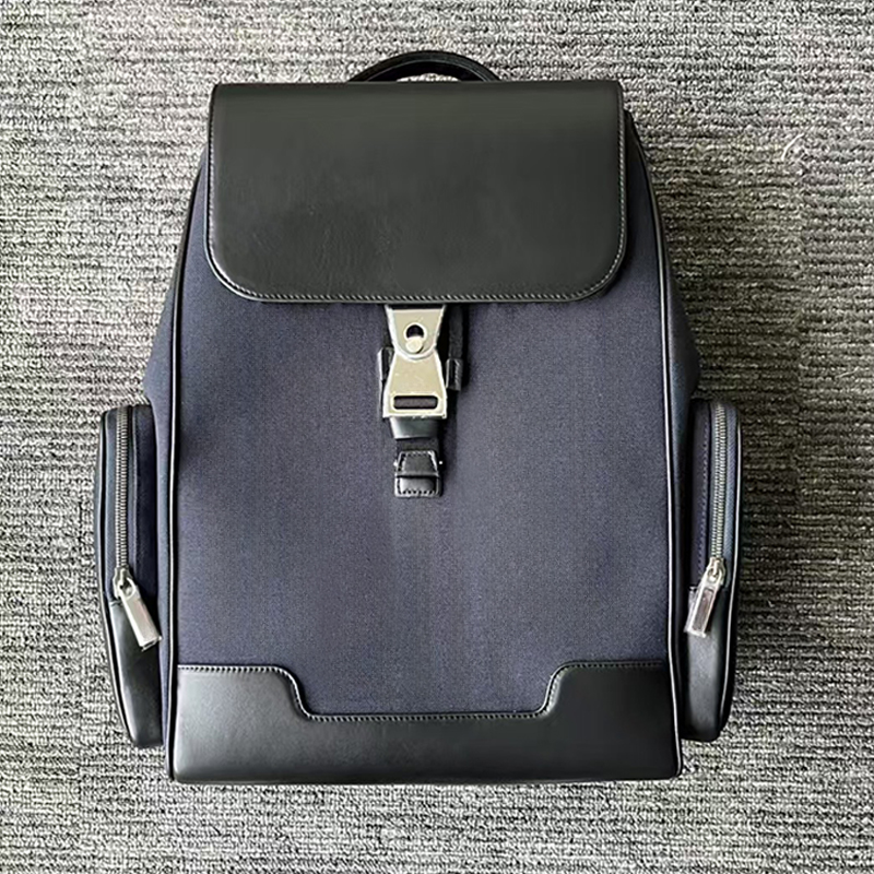 Backpacks Mens Schoolbag Rim0 Fashion Leather Striped Business Bag Business Senior Computer bag Large Capacity Travel Commuter Shoulder Bags