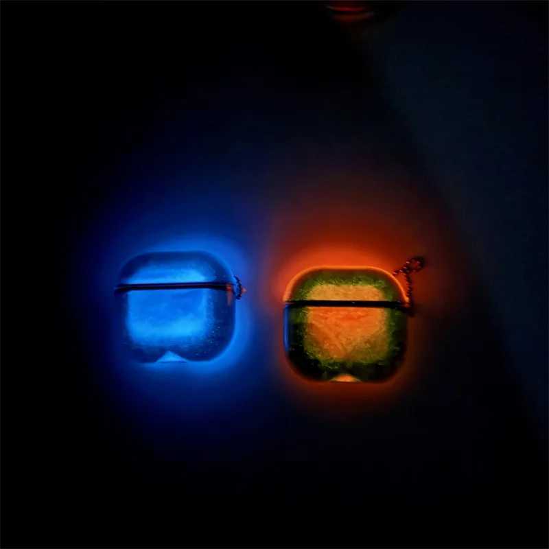Luminous Shiny Quicksand Earphone Case Cover for AirPods Airpod Pro 4 3 2 Luxury Headphone Moving Sand Funda Protective Hard Bag T251010