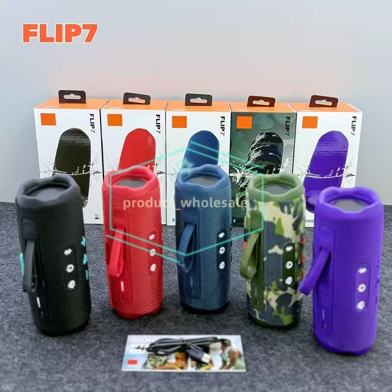 FLIP 6 7 Portable Speakers Wireless Bluetooth Speaker Mini Portable IPX7 FLIP7 FLIP6 Waterproof Outdoor Stereo Bass Music TF Card 5 Colors With Retail Box
