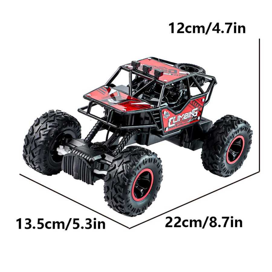 24G remotecontrolled alloy offroad vehicle with longdistance lighting rechargeable childrens racing toy car birthday giftT251010