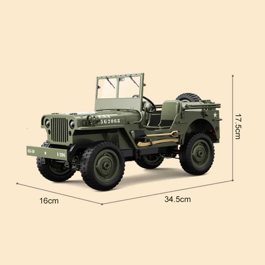 JJRC C8815 4WD Offroad RC Car RTR Crawler 24G 1941 Mb Scaler Willys Jeep Climbing Scale Military Truck Vehicle Adult Kids ToyT251010