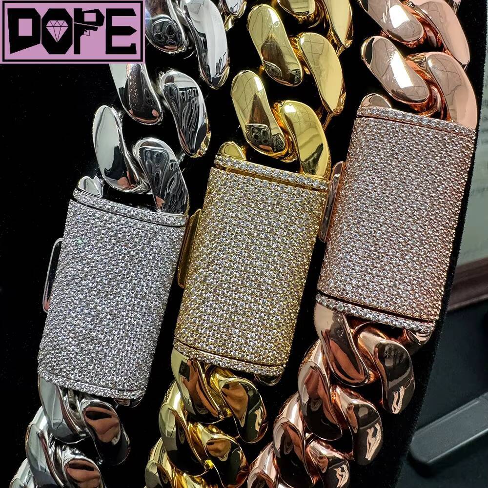 20mm Miami Cuban Link Chain Solid Brass 18k Gold Plated Cuban Chain Ready to Ship Cuban Link Chain