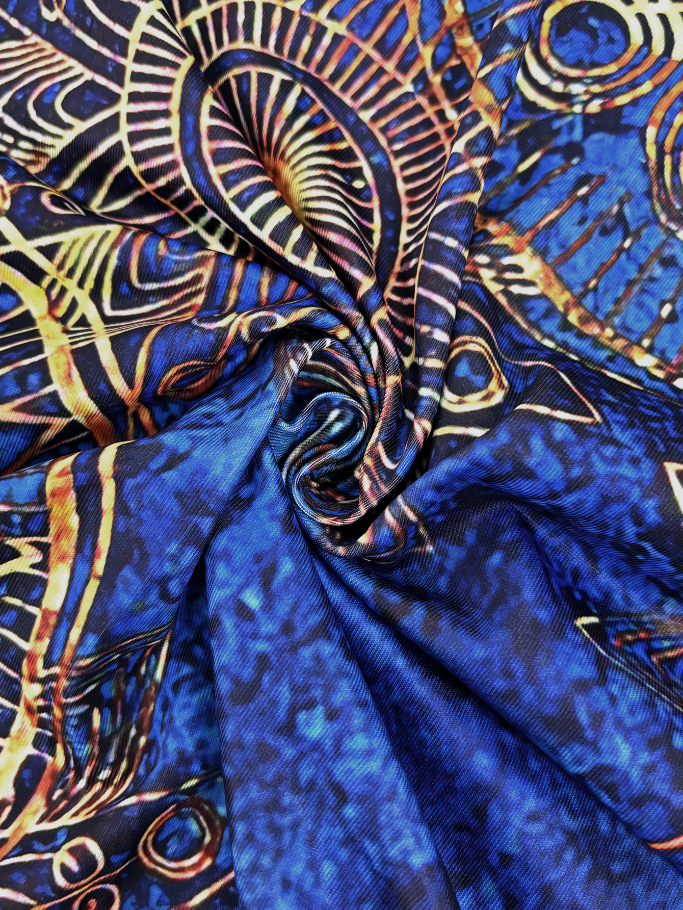 Women's Autumn New Vintage Paisley Print Cardigan - Casual Versatile Blue Open Front Cardigan-CF40344