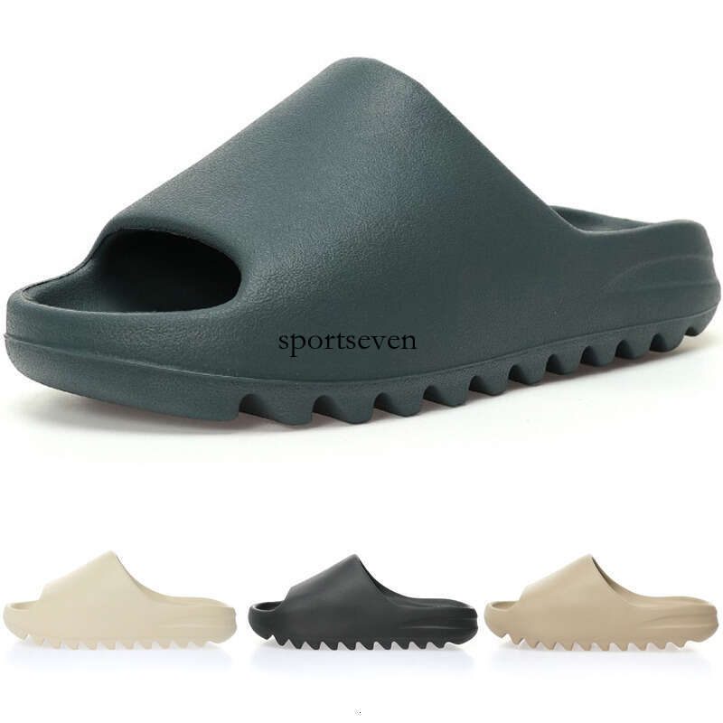 2025 Good Quality Slides Bone Onyx Pure Sandals Summer Soft Men Women Sneakers Size 36-48.5 Us13 USA Warehouse Fast Delivery No Box