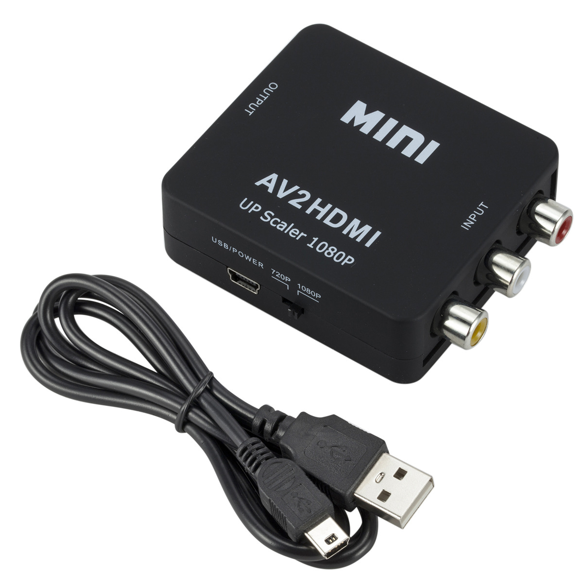 Manufacturer-supplied AV to HDMI converter mini AV to HDTV high-definition video converter AV2HDMI