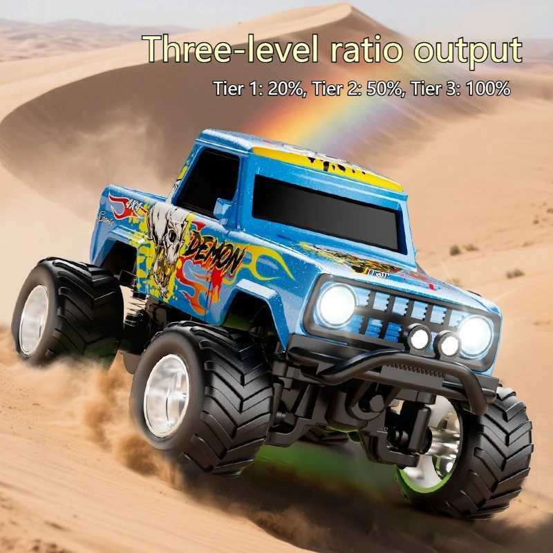 Small Monster 164 RC Car Mini 24Ghz Graffiti Design Remote Control Drift Car HighSpeed Offroad Climbing Cars Childrens ToysT251010
