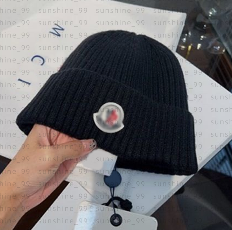 Luxury Monclair beanie women's knitted hat designer casquette men's winter warm ear protection hat outdoor hiking hat Christmas gift