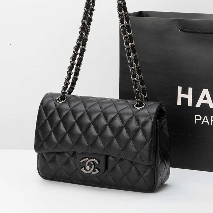 designer bag Luxury bag CF Classic Quilted Versatile Genuine Leather Crossbody Small Chanel Style High-end Texture Women's Bag