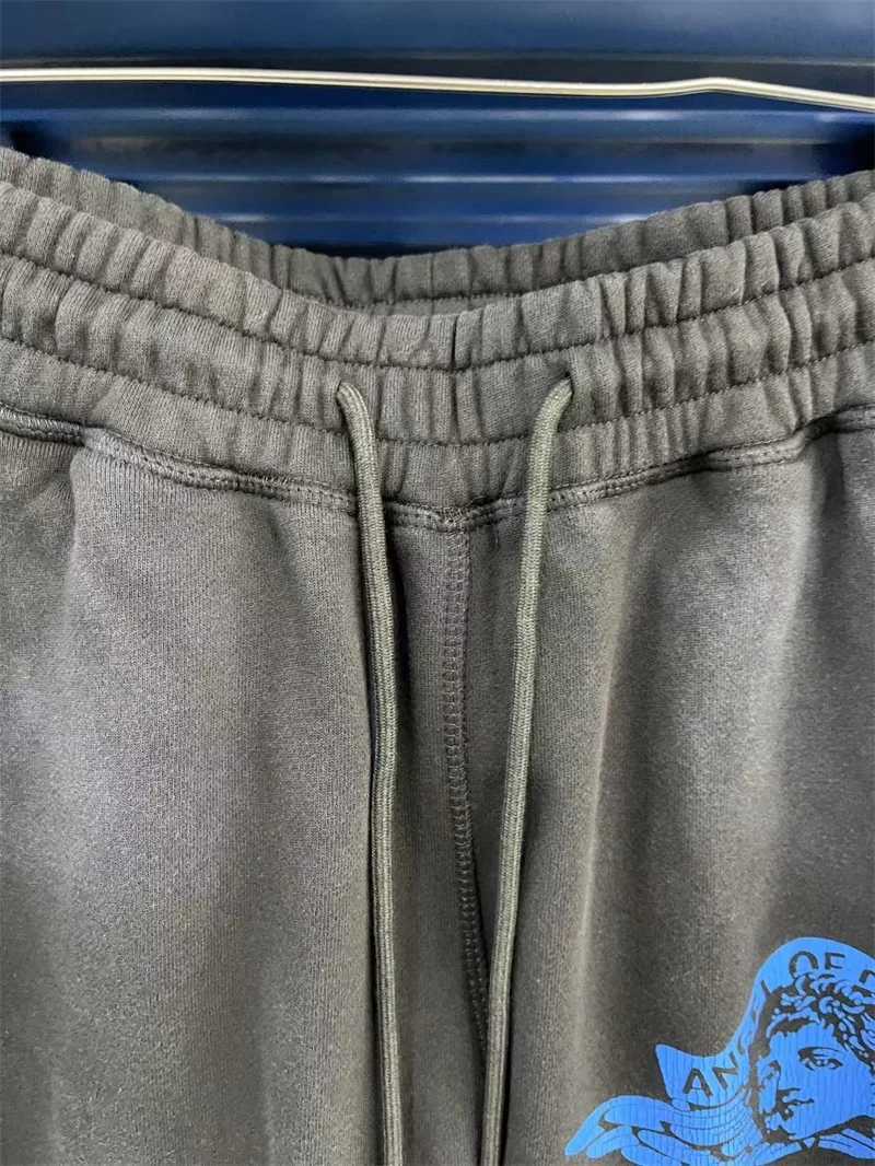 SAINT Mxxxxxx Angel Sweat Pants Men Women 11 High Quty Black Washed Pants Oversized Tracksuit Set X251010