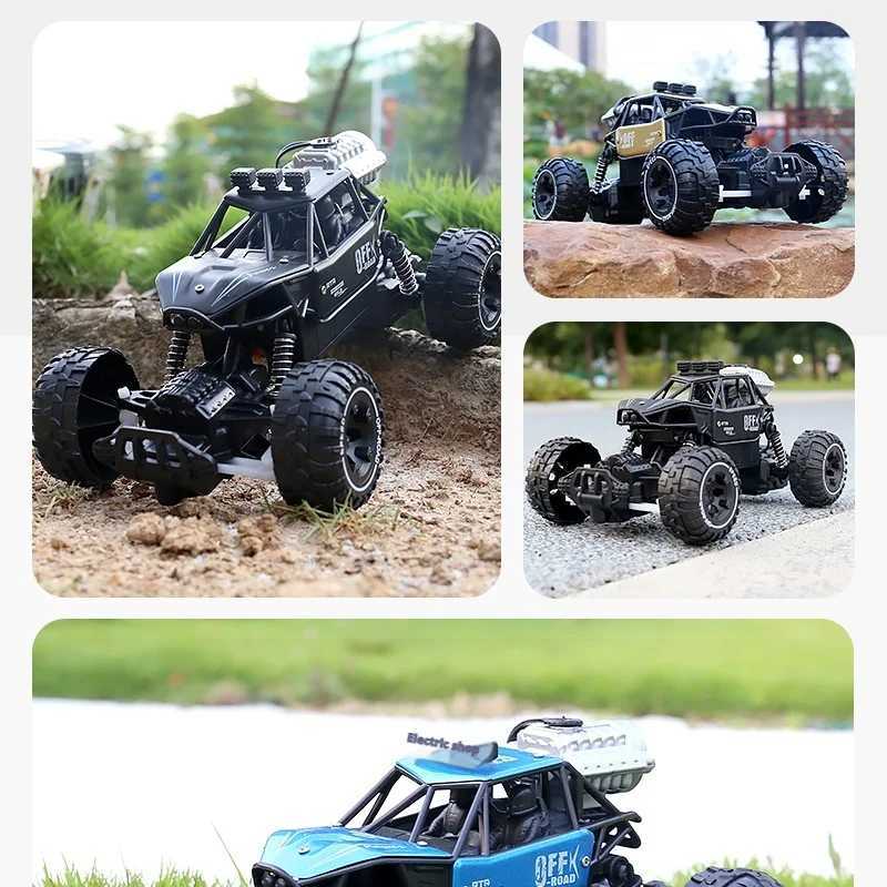 4WD RC Car Mountain OffRoad 4x4 Remote Control Buggy Truck with LED Lights Racing Drift Toy Boys Girls Childrens GiftT251010