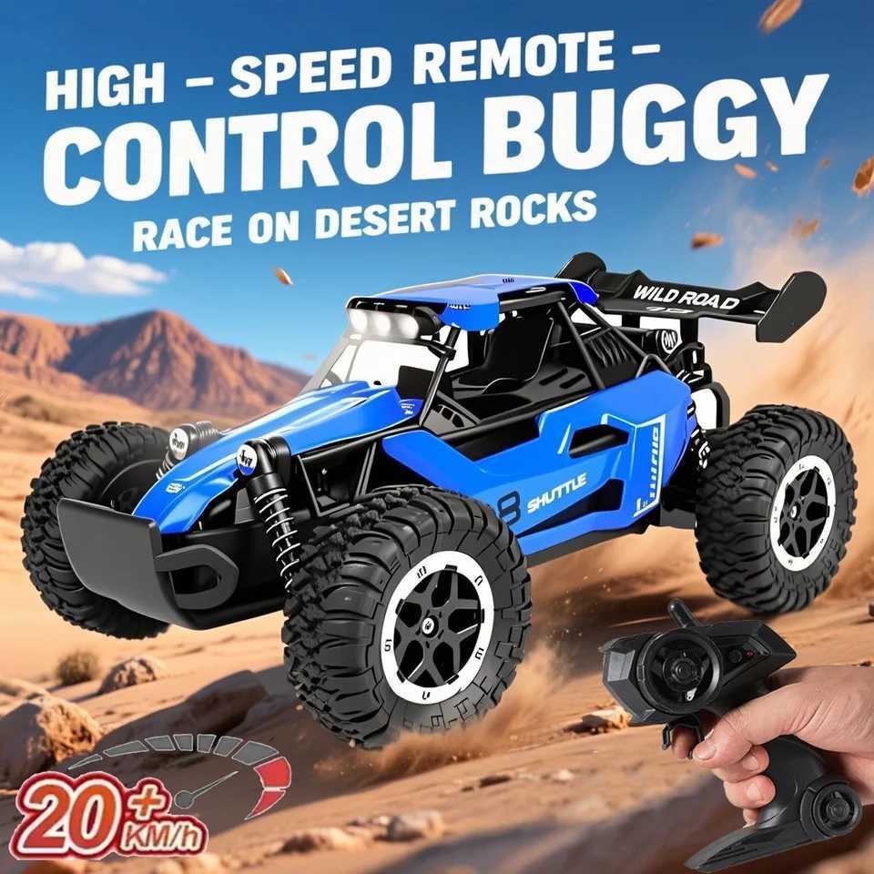 2WD 116 Scale All Terrain Fast RC Cars 20KMH High Speed Electric OffRoad Vehicle with 24GHz Metal Shell Remote Control TruckT251010