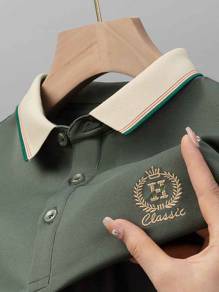 Paul Summer Designer Shirt Short Sleeve T-shirt Men's Designer Hoodie Turn-down Collar Loose Embroidered Polo Shirt Export Top Men's Plus Si