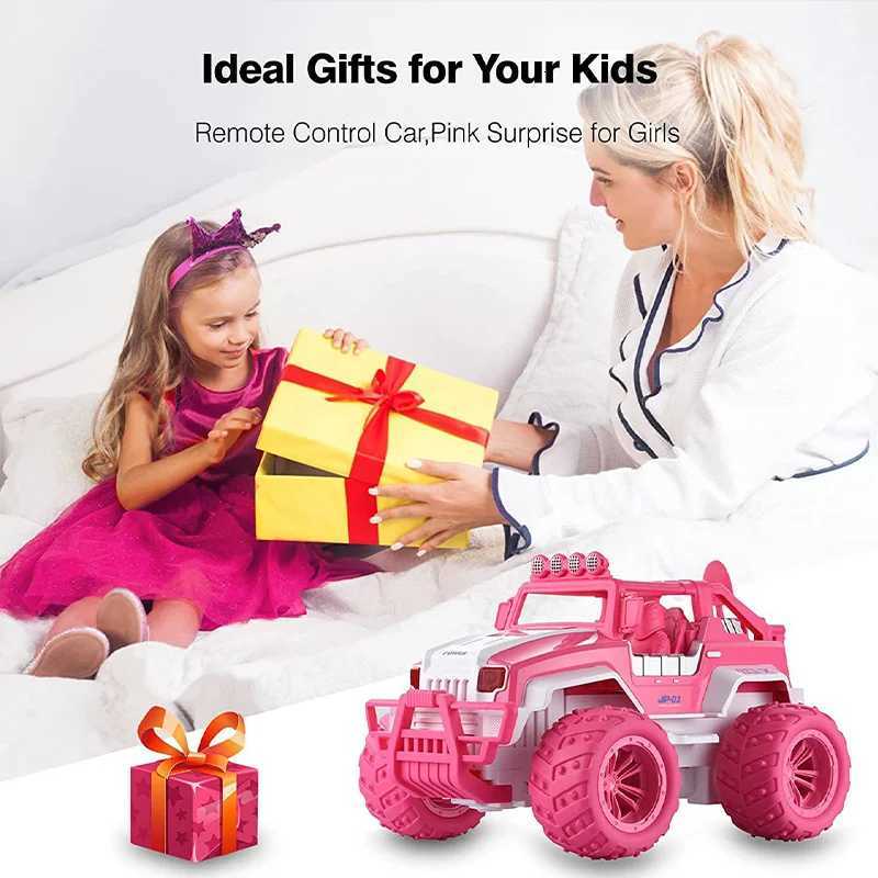RC Toys Girls Gift Pink Gifts RC CARS Toy Climbing Car Remote Controlled Off Road Vehicle Children Toy Car Christmas GiftT251010
