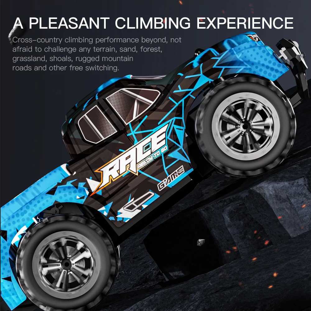 ZWN 116120 24G Model RC Car With LED Light 2WD Offroad Remote Control Climbing Vehicle Outdoor Cars Toy Gifts for KidsT251010