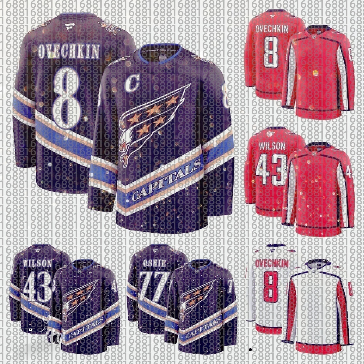 2025 Capital Hockey Jersey Dylans Strome Alex Ovechkin Aliaksei Protas TJ Oshie Sonny o Rasmus Sandin Max Pacioretty Hendrix Lapierre Nic Dowd Fehervary