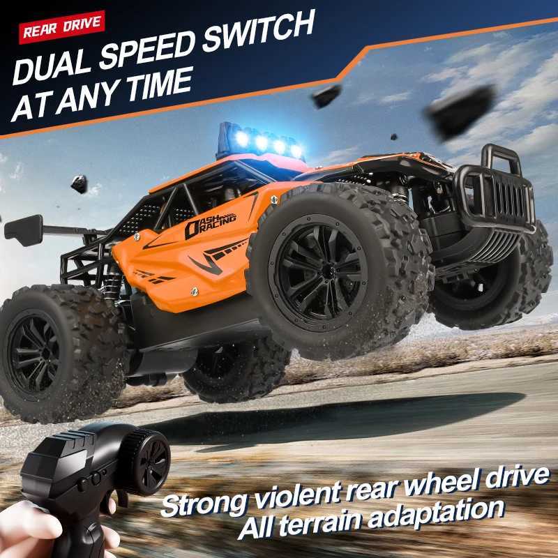 RC Car RC Drift Racing 116 Full Proportion Vehicle Off Road Alloy 24G Radio HighSpeed Trucks With LED Light Climbing Gift ToyT251010