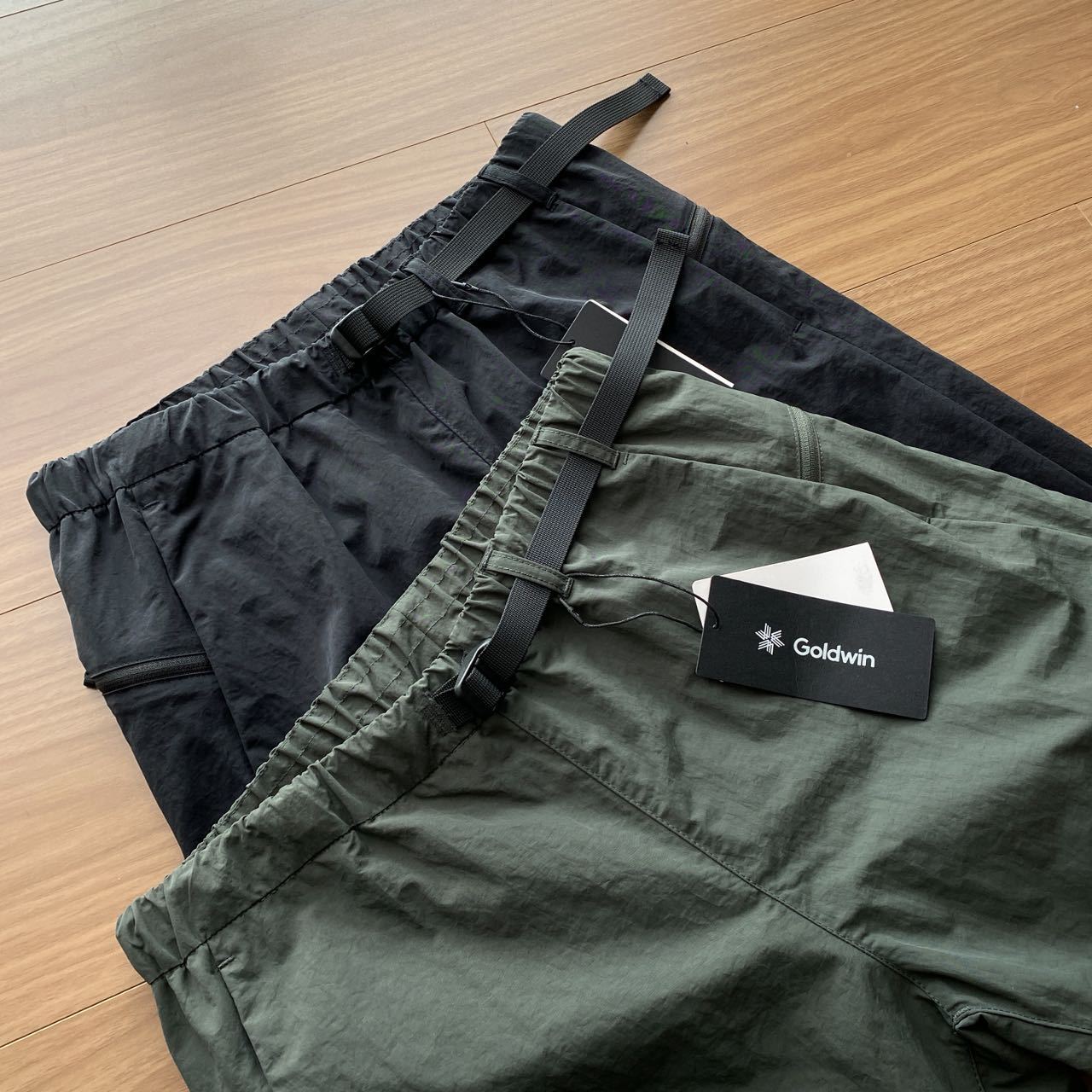 Men's Pants Goldwin Loose Straight Sweatpants Thin Adjustable Belt Elasticity Trousers Men Women Casual Hem Drawstring Quick Drying Z260315