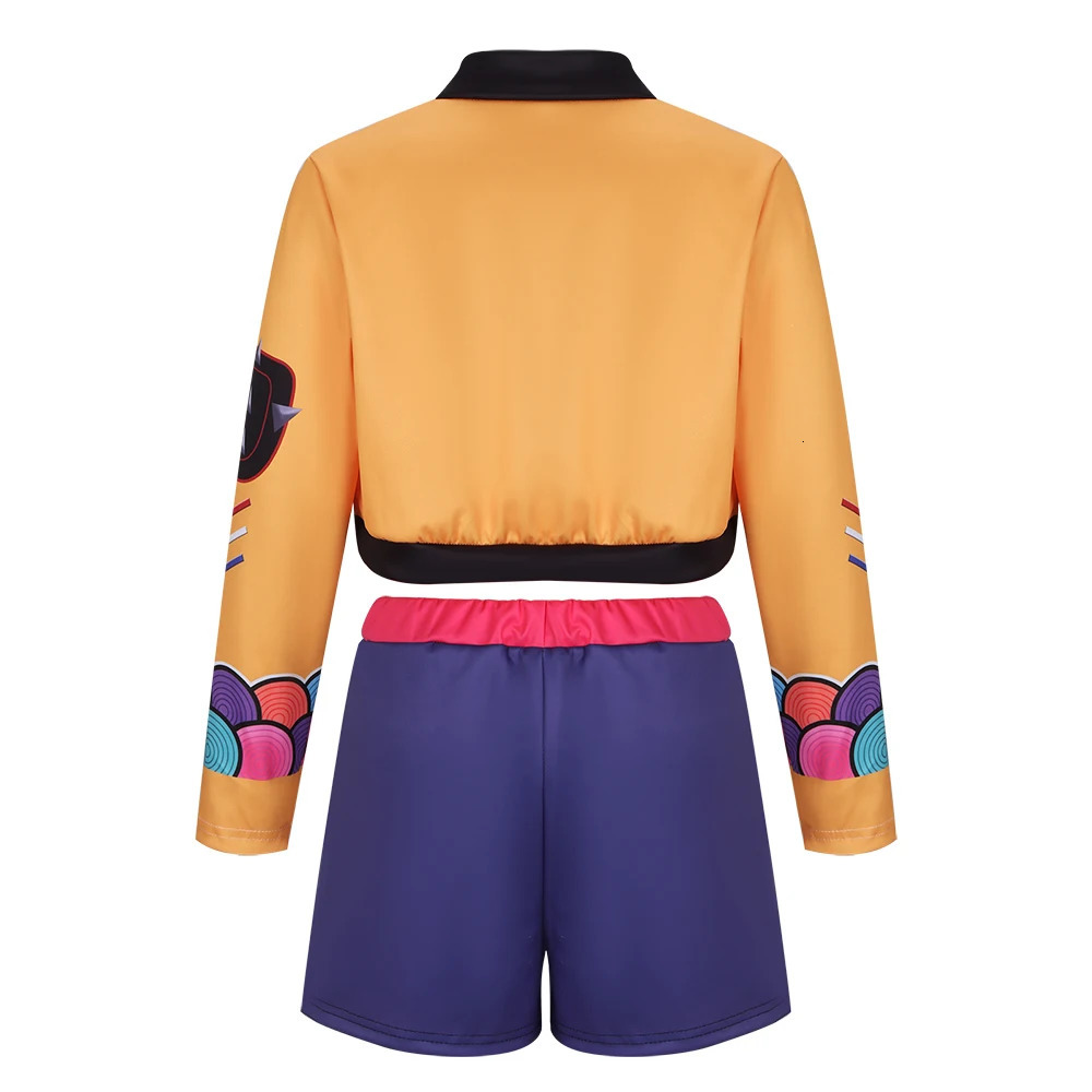 Kids Kpop Demon Hunters Rumi Zoey Mira Cosplay Huntrix Costume For Girls Clothes Group Idol Roleplay Halloween Carnival Suit 251008