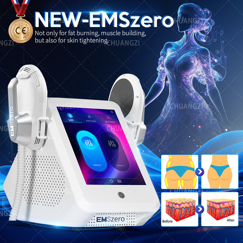 HI-emt EMS Body Muscle Stimulator Machine 200HZ EMSZERO Fat Burning Build Abs Tighten Skin Professional Body Sculpting Equipment