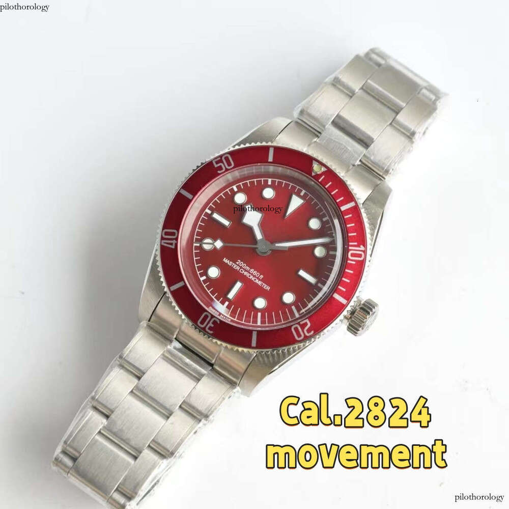 U1 Top AAA Black Bay Quality Superclone Factory Rivet Band Watches 41mm Men Automatic 2824 Movement Sapphire Wristwatch